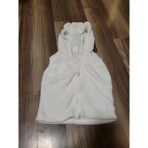 Carters Baby Girl White Fleece Vest Size 18 months